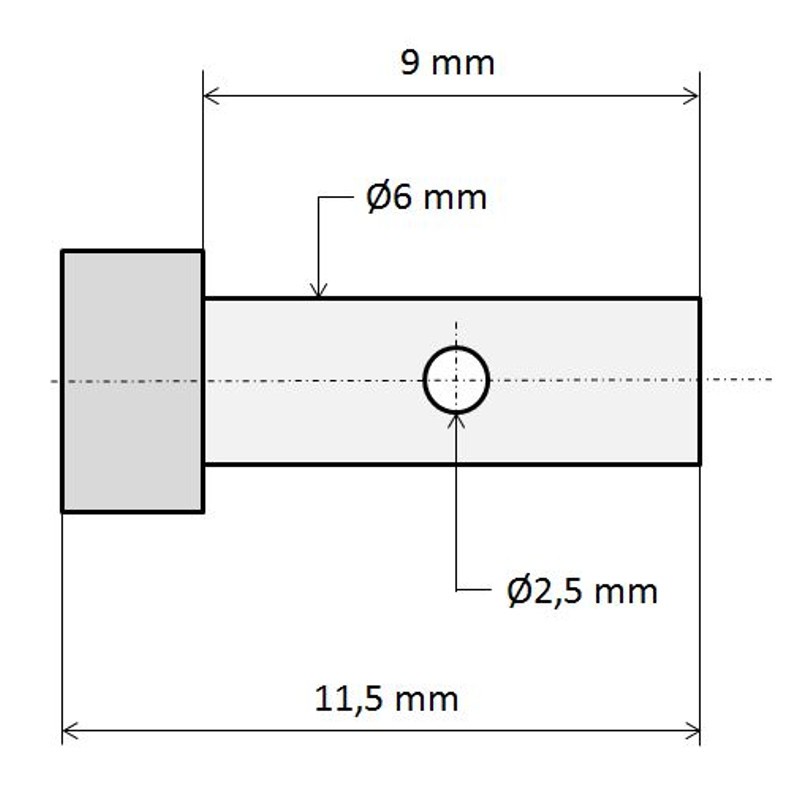 Serre-câble cylindrique FRC D09MM