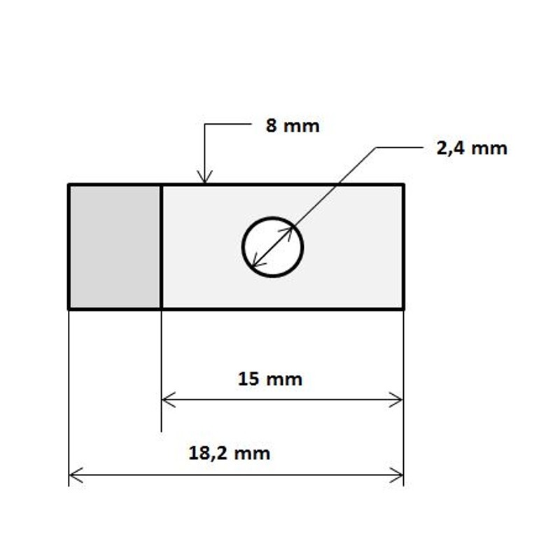 Serre câble Ø 8x15mm pour freins, vélomoteurs Puch / universel