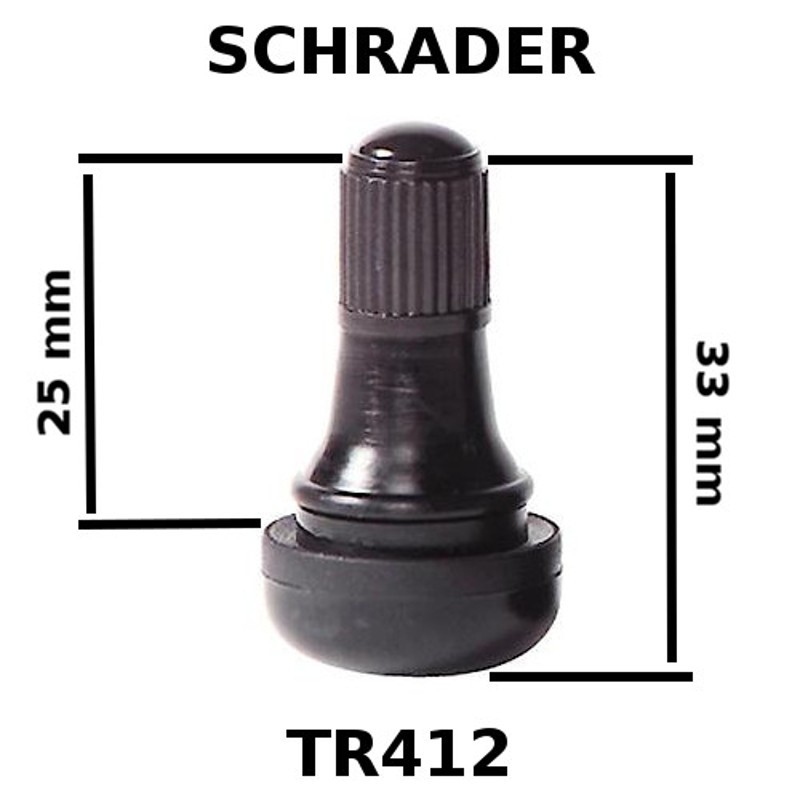 Valve pour Pneu Tubeless modèle court TR412