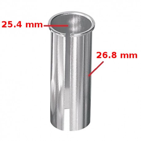 Réducteur adaptateur de tige de selle 25.4 vers 26.8 mm 1 pouce