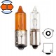 Ampoule 12V 10W BAU9S orange transparent