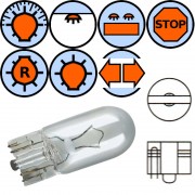 Ampoule 12V 3W W2.1x9.5D Wedge