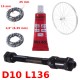 KIT AXE DE ROUE ARRIERE D10L136 GRAISSE ROULEMENT