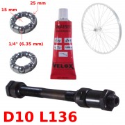 Entretoise de moyeu 84mm de roue arrière AGB29 (Axe 15mm), Pieces Dirt  Bike, Jantes Axes et roulements, description