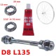 KIT AXE DE ROUE AVANT D8L135 GRAISSE ROULEMENT