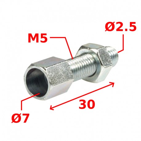 Vis creuse de réglage poignée M5