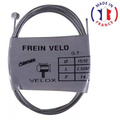 Câble de frein VTT inox Ø1,5mm x 1,8m (boîte de 10 câbles) - Freinage vélo  sur La Bécanerie