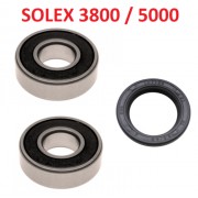 SOLEX 2200 3300 3800 5000 KIT ROULEMENT 6202 + 6203 + JOINT SPI SPY VILEBREQUIN