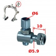 Butée barillet vis de réglage frein à tirage latéral D6