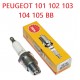 BOUGIE NGK B5HS PEUGEOT 101 102 103 104 105 BB GT10 GL10 MOBYLETTE VINTAGE RETRO