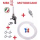 KIT ESSENCE MBK 51 MOTOBECANE : ROBINET M10 + DURITE + FILTRE + COLLIER MOBYLETTE