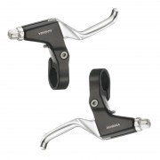 Leviers de frein VTT VTC trois doigts 95 mm aluminium