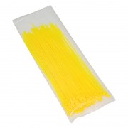 Kit de 10 collier de serrage 2.5x200mm RILSAN jaune fluo