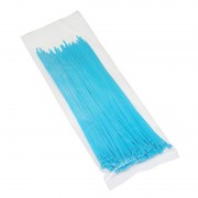 Kit de 10 collier de serrage 2.5x200mm RILSAN bleu fluo