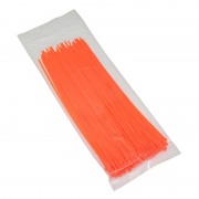 Kit de 10 collier de serrage 2.5x200mm RILSAN orange fluo