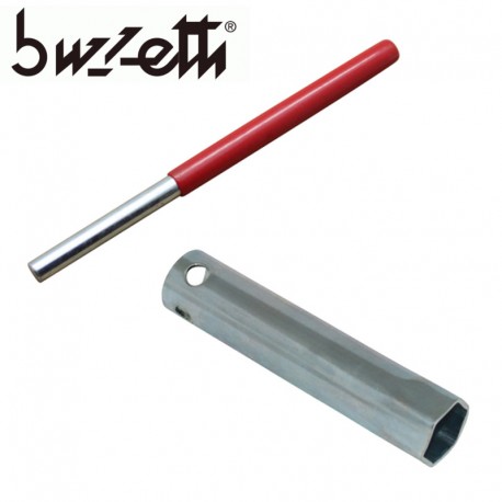 Kit clé à bougie 21mm et manche de clé à bougie BUZZETTI 6.4mm 8mm longueur 150mm