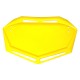 Plaque BMX TRAIL MOTOCROSS MX support numéro AERO jaune