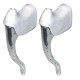 Kit leviers de frein course TURISMO 125 mm et repose main