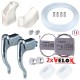 KIT LEVIER DE FREIN REPOSE MAIN COCOTTE GUIDOLINE GAINE CABLE VELO CYCLE BLANC
