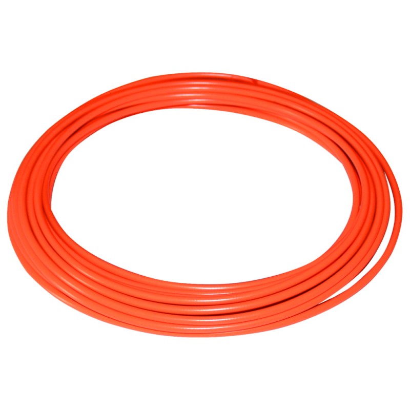 Gaine Frein Vélo CyclingColors - Orange Fluo, 1 Mètre, Ø5mm, Insert Téflon, Pour Câble Maxi 1.8mm - Fixie, VTC, Cyclo