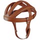 CASQUE BOUDIN VINTAGE MARRON REPRODUCTION CUIR VELO COURSE ANNEE 60 70 LEROICA CASQUETTE