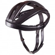 CASQUE BOUDIN VINTAGE NOIR REPRODUCTION VELO COURSE ANNEE 60 70 LEROICA CASQUETTE