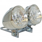 KIT FEU AVANT LED VINTAGE DOUBLE AVEC SUPPORT DE FIXATION 1" SANS FILS FIXIE