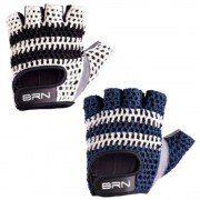 PAIRE GANTS COURTS VELO BLANC BLEU TISSU CORDURA VINTAGE CYCLE EPOQUE EROICA