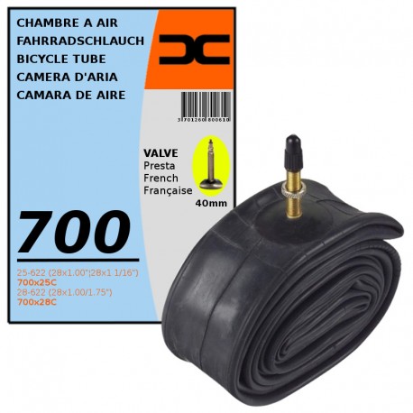 Chambre à Air Vélo Route En TPU Léger - Taille 700x18-32C - Valve Presta 45/65/85 Mm - 36g - Haute Résistance