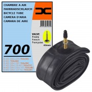 CHAMBRE A AIR VELO 700x32C 40C (32/40-622) VALVE PRESTA 40MM VTC ROUTE VILLE