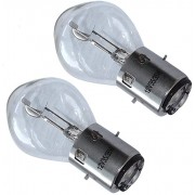 2x AMPOULE 12V 35/35W BA20D MOTO SCOOTER MOBYLETTE CYCLOMOTEUR PHARE AVANT PROJECTEUR CODE + PHARE