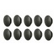 10X BOUCHON PLASTIQUE ROND NOIR 25mm x 30mm CACHE VIS TROU CAPUCHON MEUBLE PROTECTION