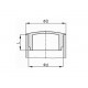 10X BOUCHON PLASTIQUE ROND NOIR 25mm x 30mm CACHE VIS TROU CAPUCHON MEUBLE PROTECTION