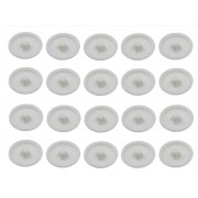 20x CACHE VIS PLASTIQUE BLANC CRUCIFORME T2 POZIDRIV CAPUCHON