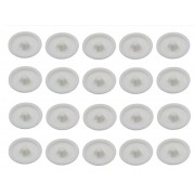 20x CACHE VIS PLASTIQUE BLANC CRUCIFORME T2 POZIDRIV CAPUCHON