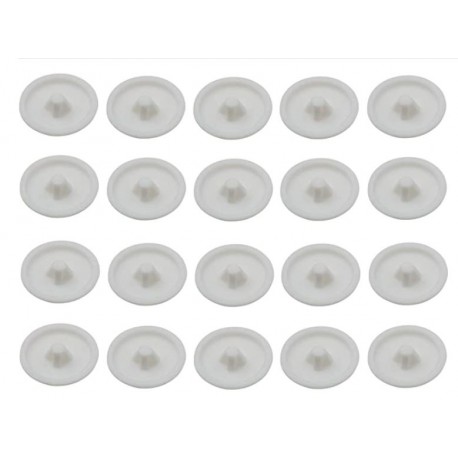 20x CACHE VIS PLASTIQUE BLANC CRUCIFORME T2 POZIDRIV CAPUCHON -  CYCLINGCOLORS