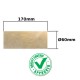 LAINE DE ROCHE SILENCIEUX Ø80x300MM ÉCHAPPEMENT MOBYLETTE 50CC MOTO QUAD CYCLOMOTEUR CROSS ENDURO CÉRAMIQUE
