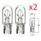 2X AMPOULE 12V 1.7W T6.5 W2.2x5.2D COMPTEUR LAMPE FEU VOITURE AUTO MOTO TEMOIN