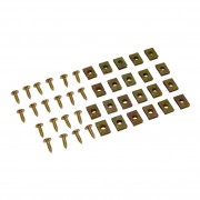 20x VIS DE CARROSSERIE + ATTACHE AGRAFES CARENAGE M4 x12 mm M5 x 15mm MOTO SCOOTER MOBYLETTE