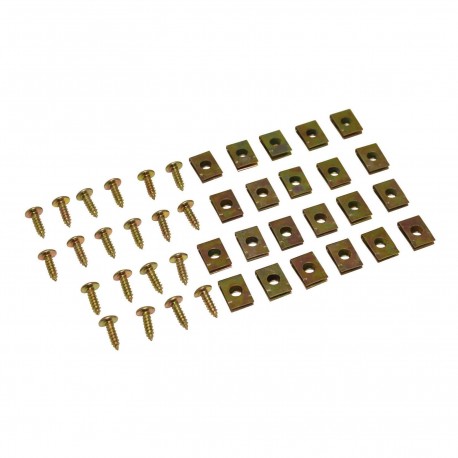 20x VIS DE CARROSSERIE + ATTACHE AGRAFES CARENAGE M4 x12 mm M5 x 15mm MOTO SCOOTER MOBYLETTE