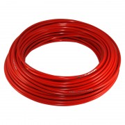 GAINE AU METRE Ø5MM ROUGE AVEC INSERT TEFLON CYCLO MOBYLETTE GAZ STARTER DECOMPRESSEUR