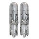 2x 12V 2.3W T5 W2X4.6D AMPOULE WEDGE TRANSPARENT COMPTEUR TABLEAU DE BORD AUTO MOTO SCOOTER