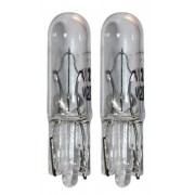 2x 12V 2.3W T5 W2X4.6D AMPOULE WEDGE TRANSPARENT COMPTEUR TABLEAU DE BORD AUTO MOTO SCOOTER