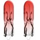 2x 12V 1.2W T5 ROUGE W2X4.6D AMPOULE WEDGE TRANSPARENT COMPTEUR TABLEAU DE BORD AUTO MOTO SCOOTER