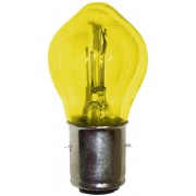 AMPOULE 6V 25/25W S2 BA20D JAUNE MOTO FEU AVANT PROJECTEUR LAMPE GLOBE PHARE SCOOTER MOBYLETTE MOTONEIGE