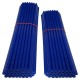 80x COUVRE RAYON BLEU ROUE AVANT ARRIERE JANTE TUBE PAILLE FENDUE 190MM 210MM VELO CYCLOMOTEUR MOTO CROSS ENDURO DIRT