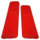 80x COUVRE RAYON ROUGE ROUE AVANT ARRIERE JANTE TUBE PAILLE FENDUE 190MM 210MM VELO CYCLOMOTEUR MOTO CROSS ENDURO DIRT