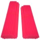 80x COUVRE RAYON ROSE FLUO ROUE AVANT ARRIERE JANTE TUBE PAILLE FENDUE 190MM 210MM VELO CYCLOMOTEUR MOTO CROSS ENDURO DIRT