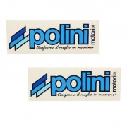 2x AUTOCOLLANT STICKER POLINI 16cm x 6cm MOTO SCOOTER MOBYLETTE CYCLOMOTEUR MOTOCROSS RESERVOIR