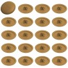 20x CACHE VIS PLASTIQUE MARRON CLAIR CRUCIFORME T2 POZIDRIV CAPUCHON MEUBLE CHAISE TABLE